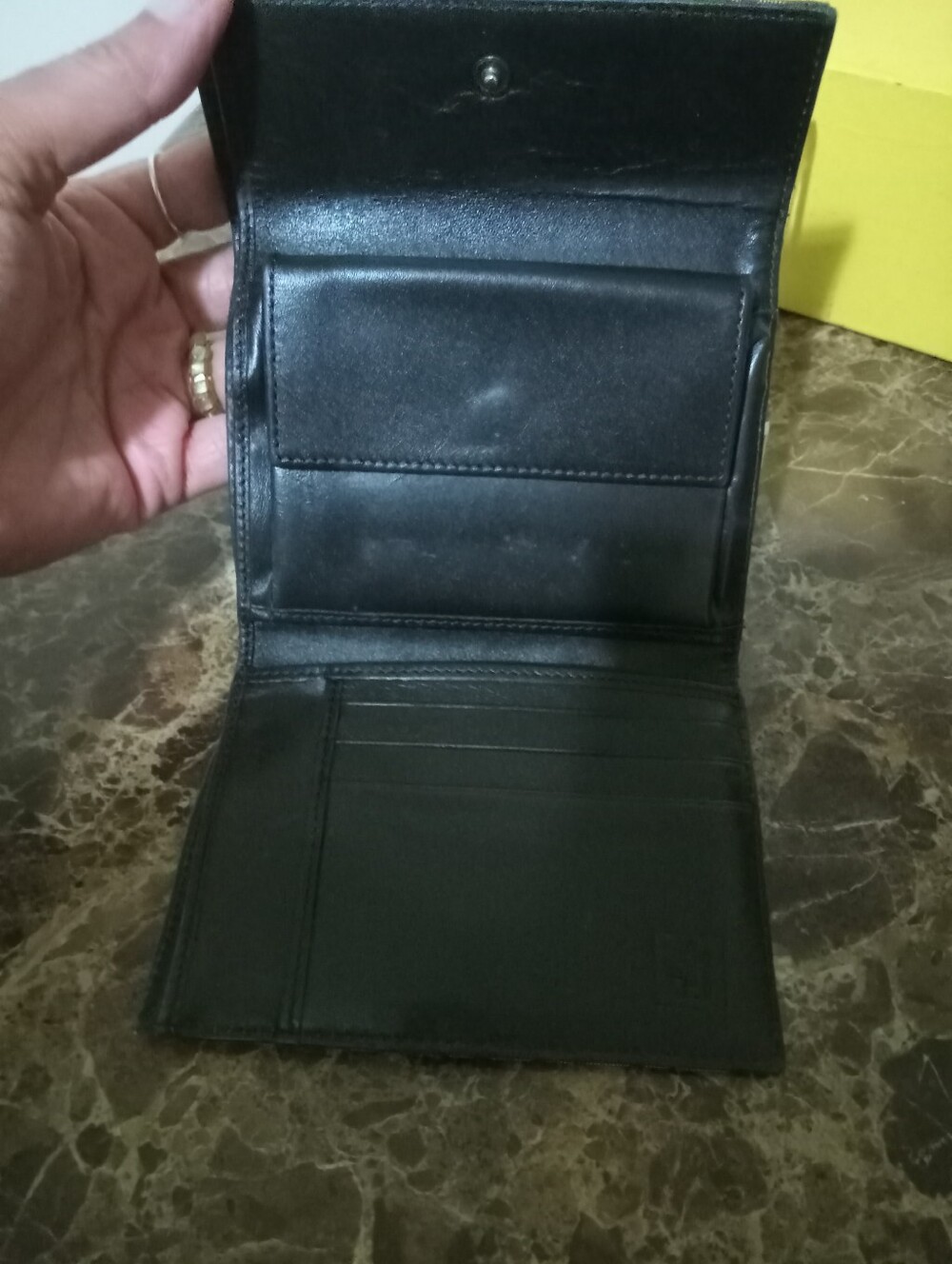 Fendi Beige FF Monogram Wallet EUC - Picture 10 of 16